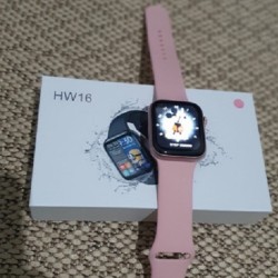 HW16 Smart Watch Bluetooth Calling Fitness Tracker - Pink