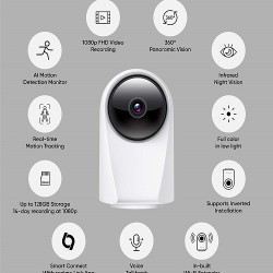 Realme RMH2001 1080P Wifi Camera 360 Degree Night Vision 