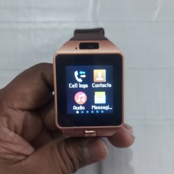 DZ09 Smart Watch Single Sim Touch Display Call SMS - Gold
