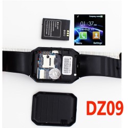 DZ09 Smart Watch Single Sim Touch Display Call SMS - Gold