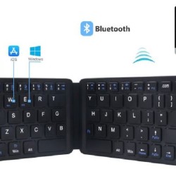 Mini Folding Bluetooth keyboard Rechargeable For Mobile And PC