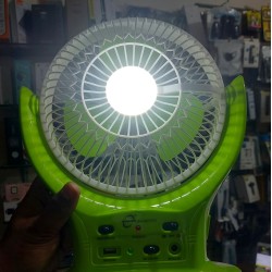 Sunmoon Rechargeable Fan AC/DC With Light Power Bank Option