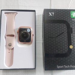 X7 Smart Watch Bluetooth Call Full Touch Display - Gold