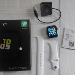 X7 Smart Watch Bluetooth Call Full Touch Waterproof - White