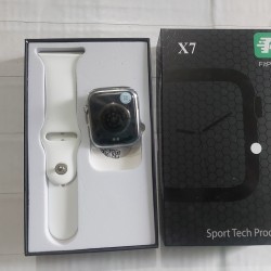 X7 Smart Watch Bluetooth Call Full Touch Waterproof - White