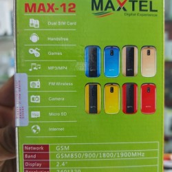 Maxtel Max12 Folding Mobile Phone Dual Sim with warranty