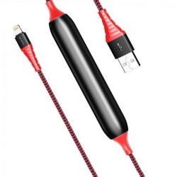 Rock Emergency Power Bank 2in1 Lightning Nylon Data Cable 1.2M