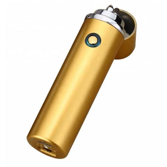 USB Rechargeable Double ARC Touch Lighter Metal Body