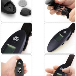 Digital Luggage Scale 40kg LCD Display Travel Handheld Weighing Luggage