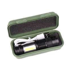 Mini Flashlight Zoom Focus Torch Light Lamp